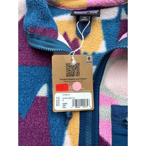 Patagonia Women's Synchilla Jacket Frontera: Marble Pink Size XS NWT ($149 Org.) - Picture 4 of 8